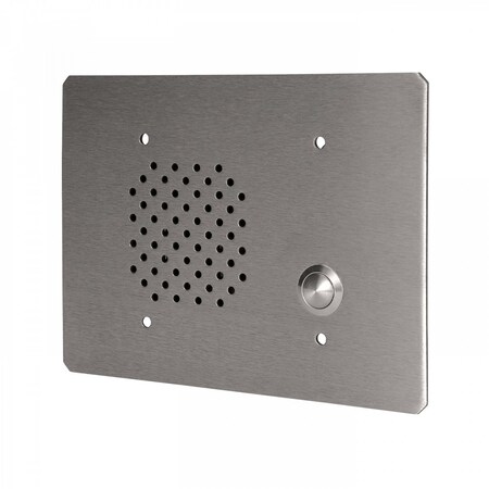 Quam 3-Gang Call-In Station, 45O, Vandal Resistant, Stainless Steel CIS2/45